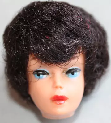 *vintage 1961 Barbie Raven Hair Bubble Cut  #850 Head Only-near Exc    4-10-19 • $24.99