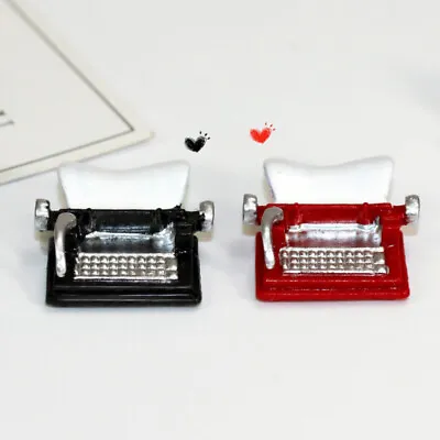 Dollhouse 1:12 Scale Miniatures Vintage Old Typewriter Model Decor Accessories • $8.69