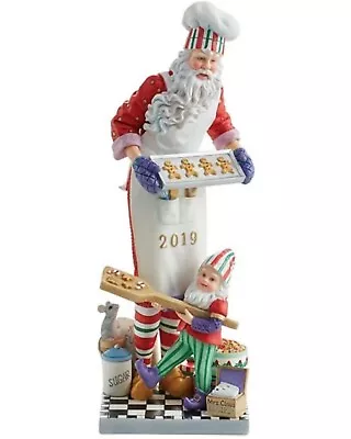 Lenox Santa Baking Cookies Pencil Figurine Elf Christmas Last In Series 2019 NEW • $230