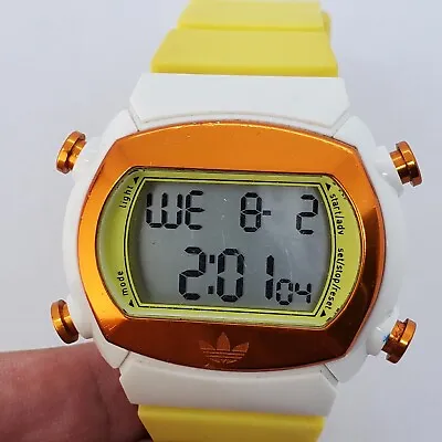 Adidas Originals Gold Yellow Unisex Candy Digital 44MM Watch ADH6049 New Battery • $44.85