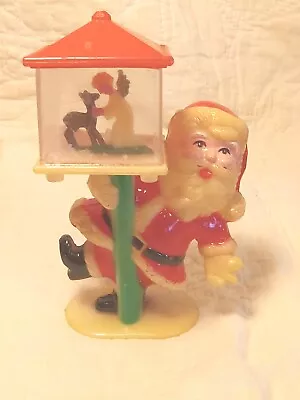 Vintage 1978 Santa Lamppost Snow Globe- Brite Star Co. Hong Kong • $2.99