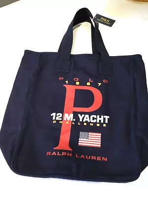 New Ralph Lauren Polo 1967 Canvas Tote Weekend Travel Bag  12m Yacht Challenge • £60