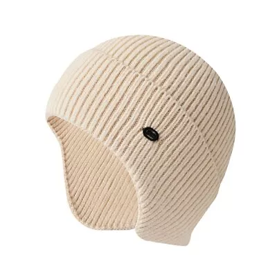 Beanie Hat With Earflaps Winter Warm Men Knitted Outdoor Ski Skull Cap - Beige • $29.82