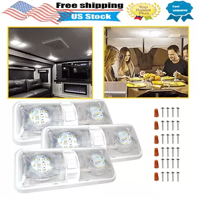 3 Pack 12V 48 LEDs RV Ceiling Dome Light RV Interior Lighting For Trailer Camper • $31.99