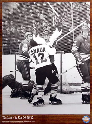 PAUL HENDERSON WINNING GOAL 1972 Canada-Russia Summit Series Hockey 22x31 POSTER • $16.19