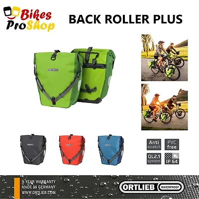 ORTLIEB Back Roller PLUS (Pair) - Bike Bicycle Panniers Bags GERMANY • $238.95
