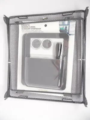 £15.55 • Buy U-Brands Magnetic Modern Classic Locker Accessory Starter Kit With Shelf - Black