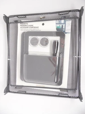 £15.55 • Buy U-Brands Magnetic Modern Classic Locker Accessory Starter Kit With Shelf - Black