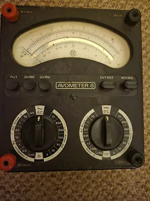 AVO Universal Avometer Model 8 Vintage Untested • £40