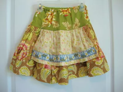 MATILDA JANE Art Fair Harvest Floral Green Skirt Girl Size 4 NWOT - Summer Fall • $39.99