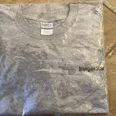 Vintage Morgan Stanley T Shirt Grey Cotton XL  Port & Co. • $27.74