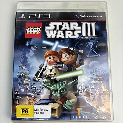 Lego Star Wars III: The Clone Wars (Sony PlayStation 3 PS3) Complete Mint Disc • $22.95