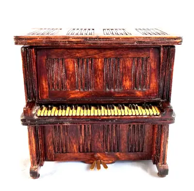 Vintage Miniature Wood Upright Piano • $34.99