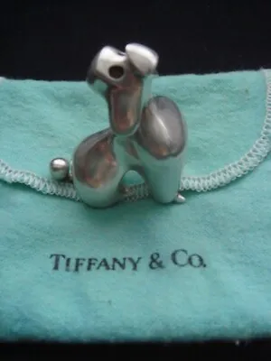 £799.99 • Buy Tiffany & Co Sterling Silver Poodle Dog Paperweight  Figurine Ornament Sculpture