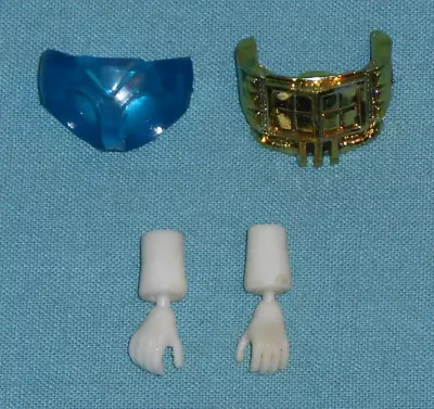 Vintage Mego Micronauts TIME TRAVELER PARTS LOT 153 Hands Chest Plate Blue Waist • $23.20