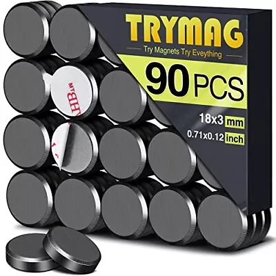 TRYMAG Ceramic Magnets For Crafts Small 18mm .709 Inch Round Disc Crafts Magn... • $10.67