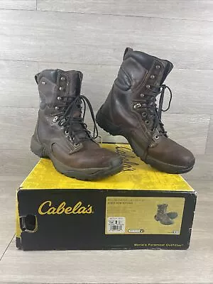 Cabelas Dry-Plus Leather Boots Mens Size 12 M Roughneck Ledger 8” WORN ONCE • $59.99
