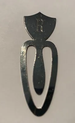 Concra Sterling Silver 925 Vintage Bookmark Monogrammed Finial With Letter R • $19.99
