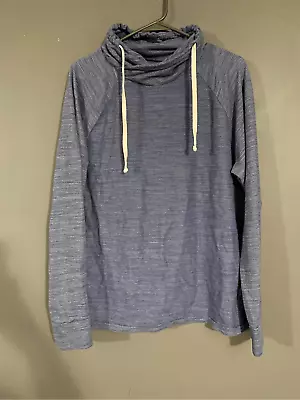 Express Blue Cowl Neck Hoodie/Pullover Size Large • $20