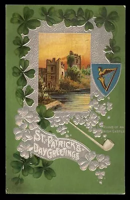 Mayfairstamps St Patrick's Day Embossed Greeting Picture Postcard Aaj_47815 • $1