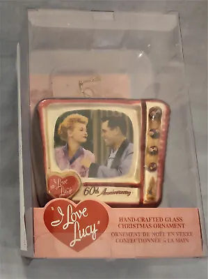 Kurt Adler I Love Lucy 60th Anniversary Retro TV Set Glass Christmas Ornament  • $24.99