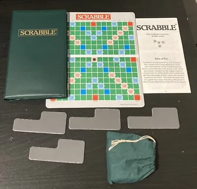 Scrabble Pocket Travel Magnetic Vintage Board Game 1992 PLEASE READ • £14.99