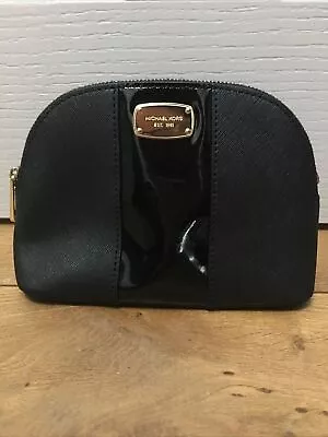 Michael Kors Black Saffiano Leather Jet Set Travel Vanity Bag • £35