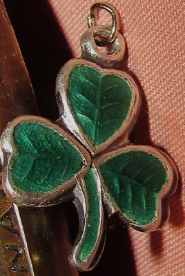 Vintage J.m. Co. 5/8  Sterling Silver Shamrock Charm 1 Gram Used - Vg • $29