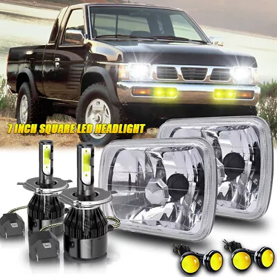 $162.49 • Buy For Toyota Pickup Truck Nissan Hardbody D21 7x6 Inch LED Headlights Hi-Lo