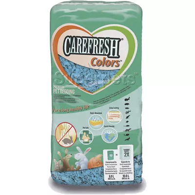 Carefresh Blue 10 Litre Bedding - Small Animal/Rabbit Reptile Paper Bedding • £12.45