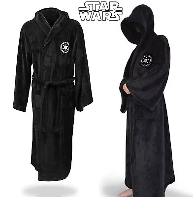 Star Wars Jedi Yellow And Black Bathrobe Robe Costume Cosplay Halloween 2pcs • $61.09