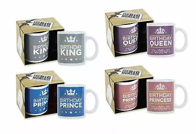 £6.99 • Buy Birthday Mug Party Celebration Novelty Fun Gift Box Porcelain Large 4 Designs
