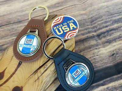 $29.99 • Buy NEW RARE VINTAGE 1970's TOYOTA SUPRA Leather Key Chain Ring Fob NOS