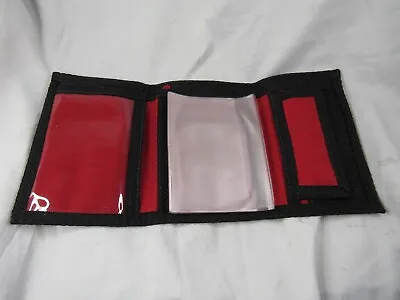 Wild Wallets Trifold Wallet Red With Hook And Loop Closure • $10