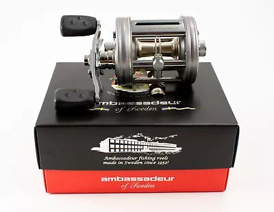 Abu Garcia Ambassadeur Pro Rocket 100 Year Pr-6500 5.3:1 Silver Rh Reel 1542635 • $57