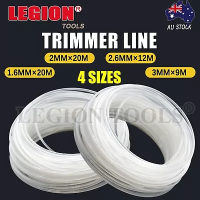 Trimmer Line Whipper Snipper Cord Brushcutter 1.6/2/3mm White Nylon Mowers Wire • $6.49