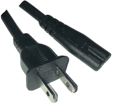 £4.50 • Buy 1.5m USA US 2 PIN PLUG TO C7 FIG8 CASSETTE SHAVER LEAD CABLE MAINS POWER 2 CORE