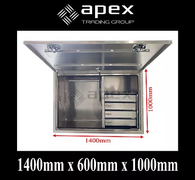 $1500 • Buy Brand New Toolbox Flat Plate Aluminium Tool Box - Ute Truck Storage -16022fdfpl
