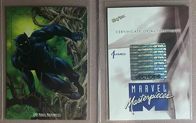 2016 Marvel Masterpieces 1992 Buyback Auto Black Panther 10/15 Joe Jusko W/ COA • $800