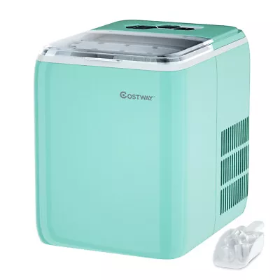 Portable Countertop Ice Maker Machine 44Lbs/24H Self-Clean W/Scoop Mint Green • $139.99