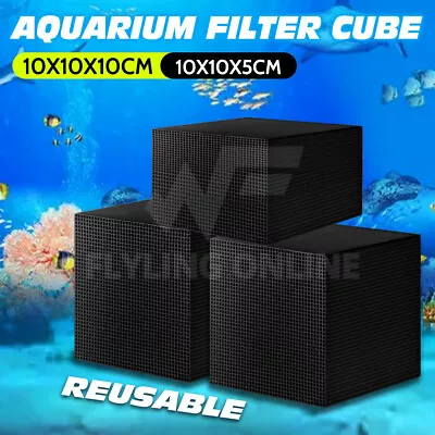 $18.85 • Buy Eco-Aquarium Carbon Filter For Fish Tank Water Purifier Cube Aquarium Cleaner AU