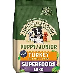 £15.34 • Buy James Wellbeloved Superfood Puppy Dry Dog Food Turkey | Dogs