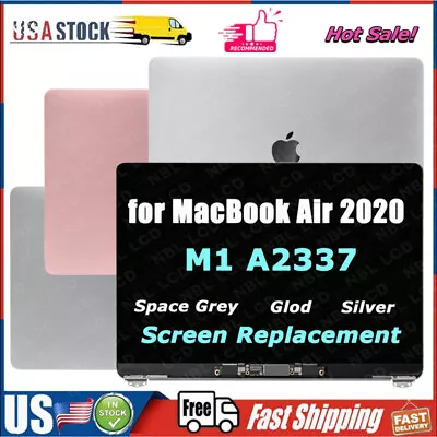 For MacBook Air A2337 2020 M1 EMC 3598 LCD Screen Display Replacement Assembly • $179