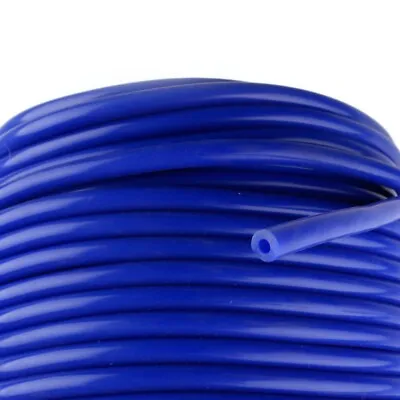 $6.60 • Buy FOR 1/8 (3mm)   Fuel Air Silicone Vacuum Hose Line Tube Pipe  10 Feet Blue