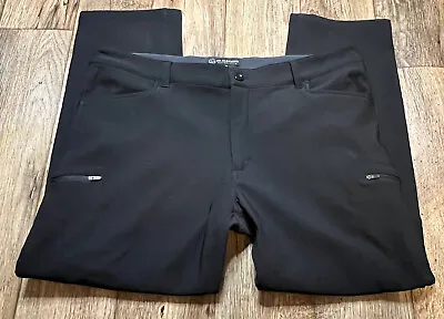 BC Clothing Expedition Pants Fleece Lined Cargo Black Tag 42/30 Meas 46/30 EUC • $18