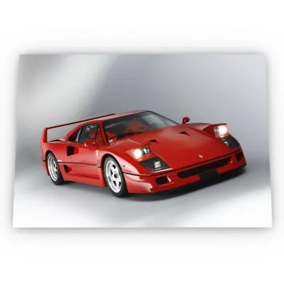 Ferrari F40 Poster Satin High Quality Archival Stunning A1 A2 A3 • £8.49