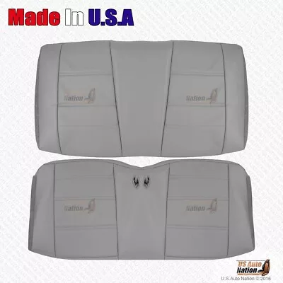 2002 2003 2004 Ford Mustang V6 Rear Bench Bottom & Top Leather Seat Cover Gray • $370.02