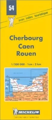 Michelin Map 54 Cherbourg Caen Ro... By Michelin Travel Publ Sheet Map Folded • £3.49