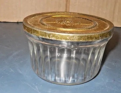 Vintage Hazel Atlas Glass Jelly Jar With Original Metal Lid • $7.50
