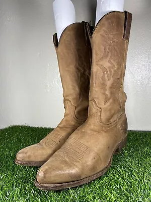 Durango Brown Men's Size 10.5 D Leather Pointed Toe Western Cowboy Boots 71536 • $75